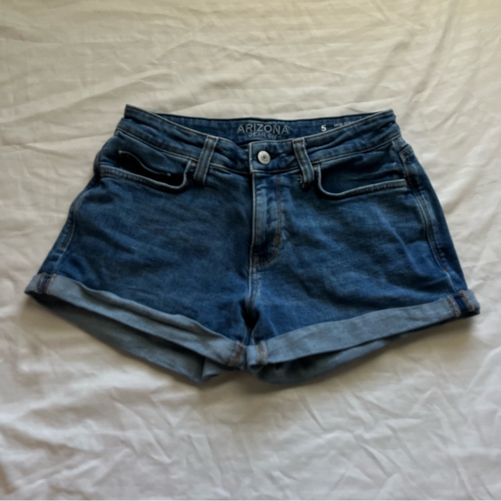 Arizona Jean Company Blue Jean Shorts with Rolled Hems